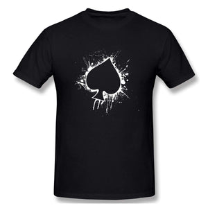 Label Society Mans New Short Sleeve Basic Cotton Black T-Shirt