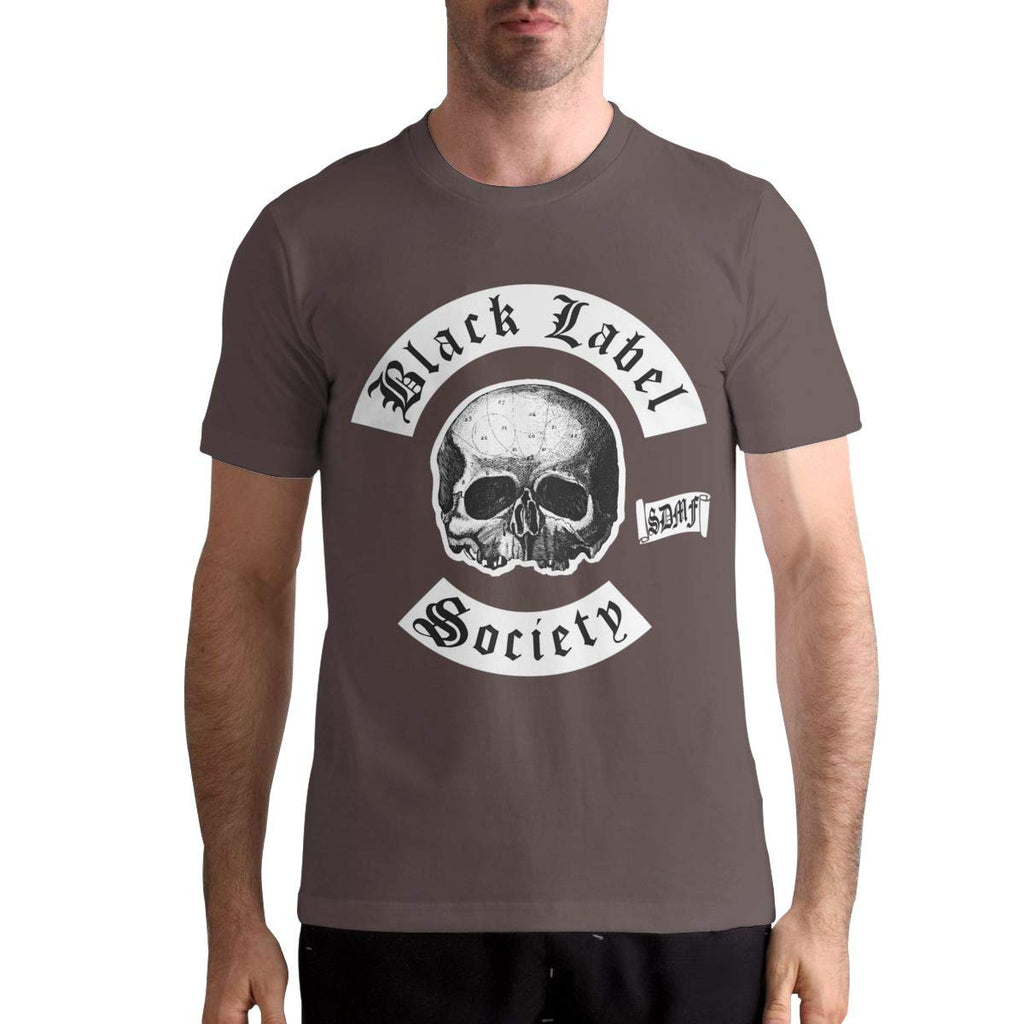 Label Society Men's Stylish Short Sleeve Coffee T-Shirt