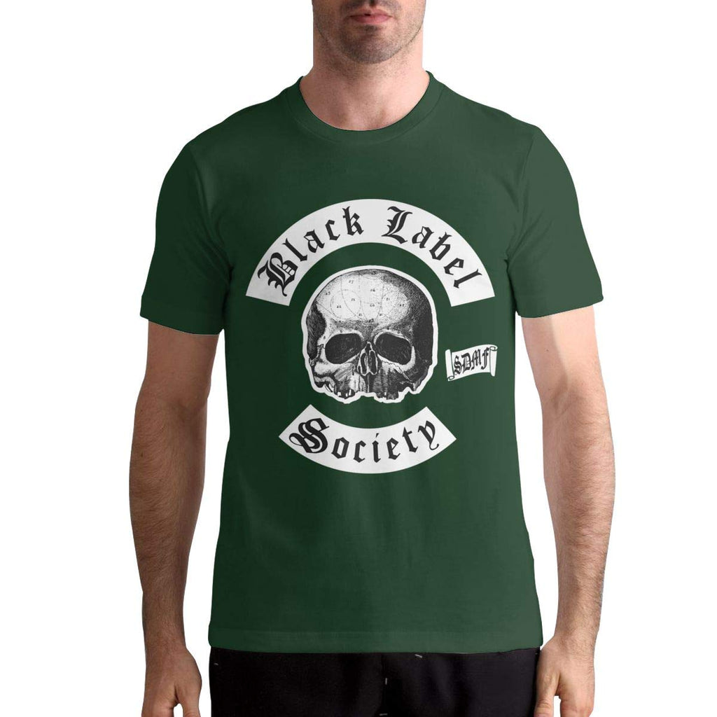 Label Society Men's Stylish Short Sleeve Forest Green T-Shirt