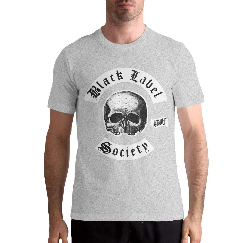 Label Society Men's Stylish Short Sleeve Gray T-Shirt