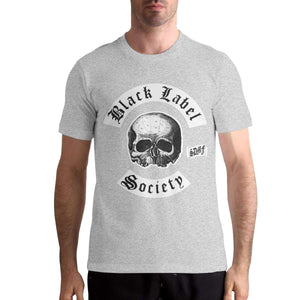 Label Society Men's Stylish Short Sleeve Gray T-Shirt