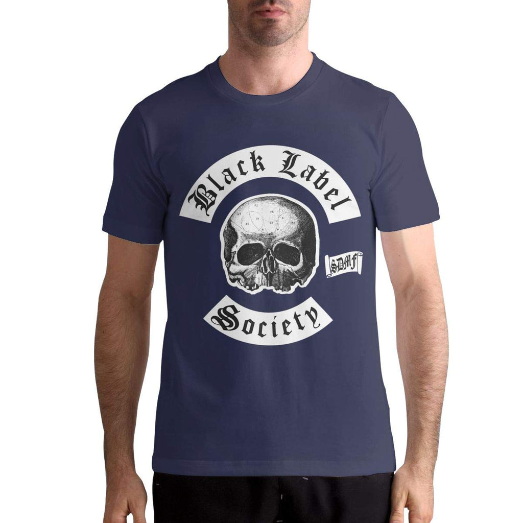 Label Society Men's Stylish Short Sleeve Navy T-Shirt