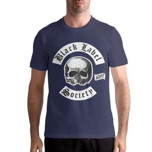 Label Society Men's Stylish Short Sleeve Navy T-Shirt