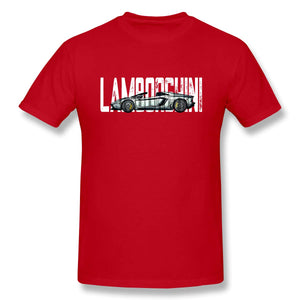 Lam-borghini-2 Spor Short Sleevefor Mens Travel Gym wihte T-Shirt