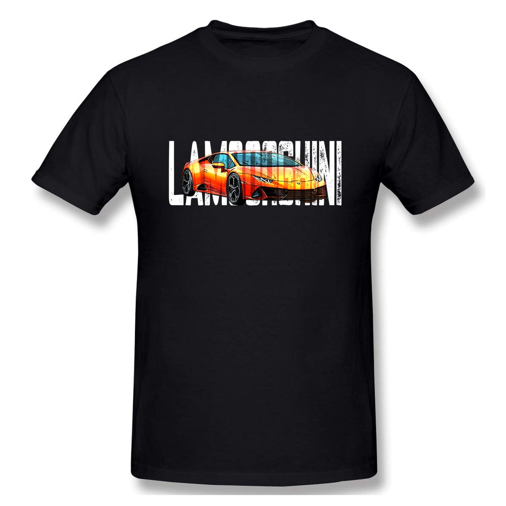 Lamb-orghini-8 Spor Short Sleevefor Mens Travel Gym Black T-Shirt