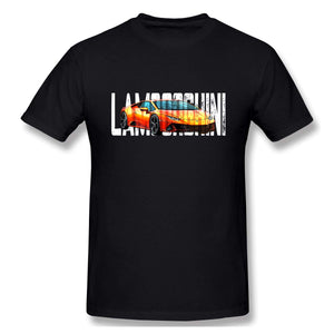Lamb-orghini-8 Spor Short Sleevefor Mens Travel Gym Black T-Shirt