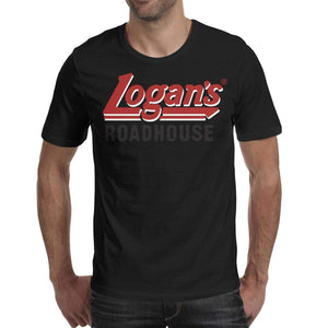 for Men Cable Logan's Roadhouse Crew Organic Short Sleeve Black-8 T-Shirt