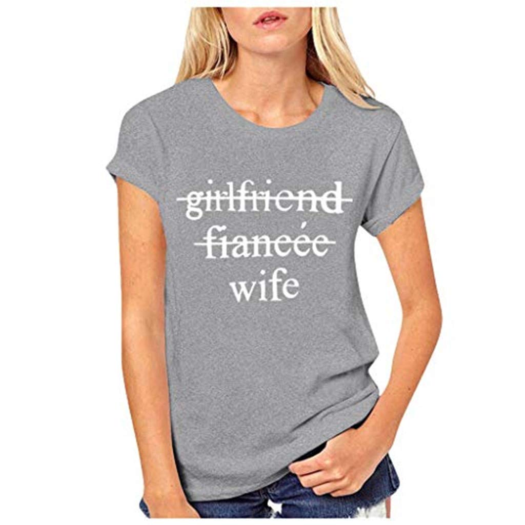 for Men Couples Lovers Valentine's Day Short Sleeve Love Letter Print Women # Gray T-Shirt