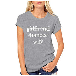 for Men Couples Lovers Valentine's Day Short Sleeve Love Letter Print Women # Gray T-Shirt