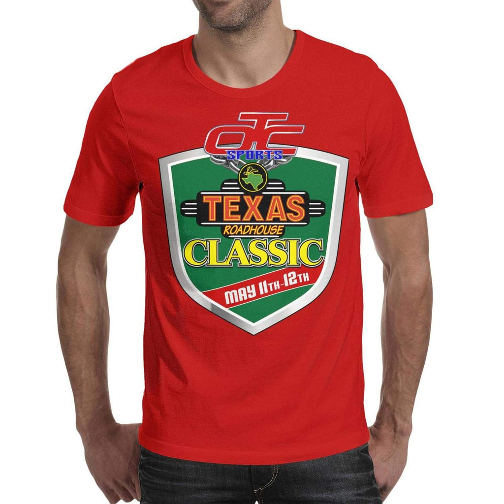 for Men Graphic Logans Roadhouse Washed Printed Short Sleeve Red-21 T-Shirt