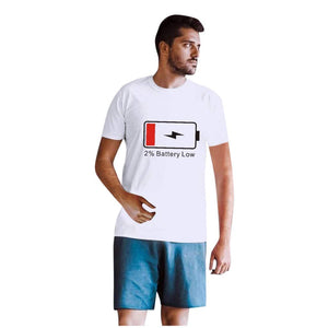 for Women Men Couples Lovers Valentine's Day Short Sleeve Love Letter Print 2pc # White T-Shirt