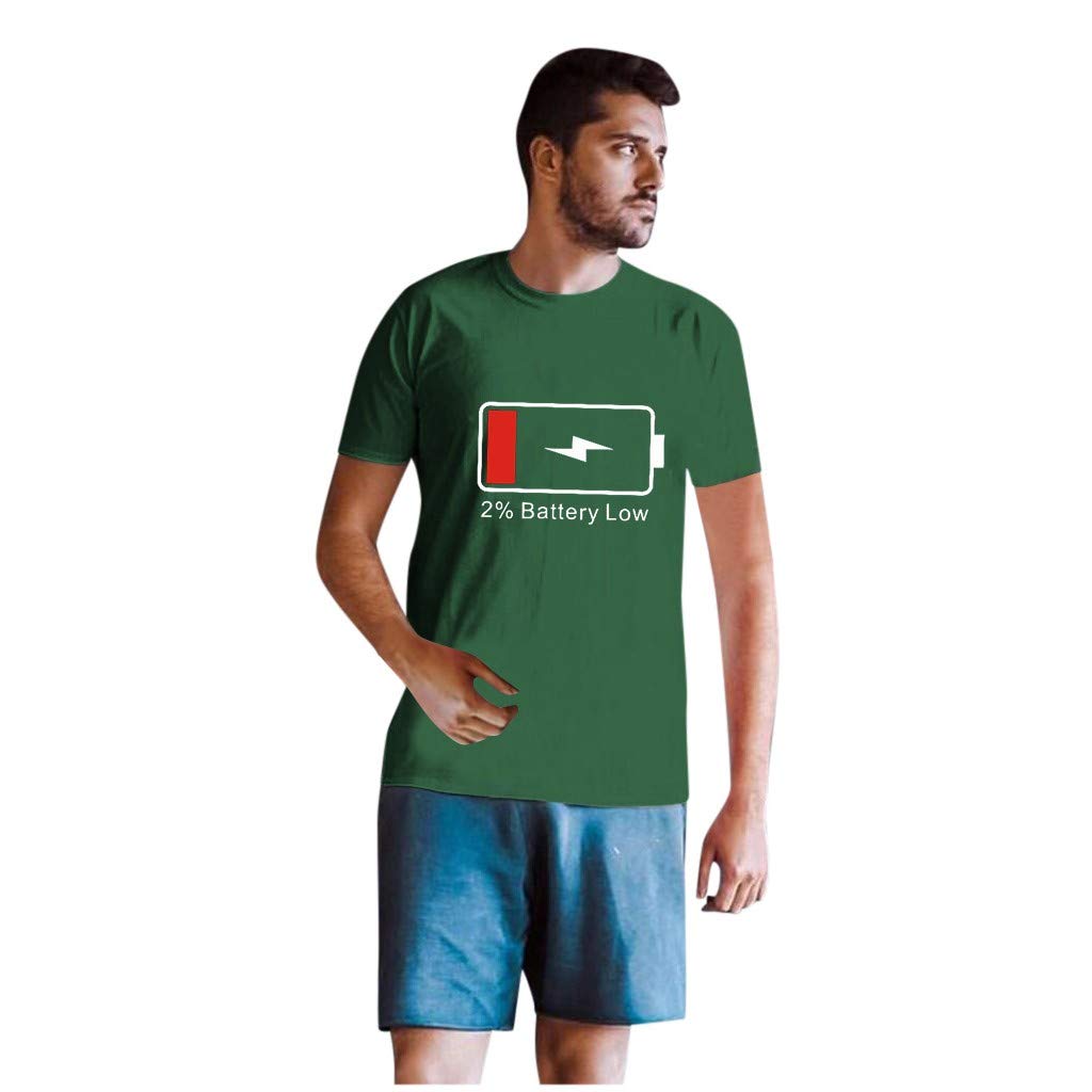 for Women Men Couples Lovers Valentine's Day Short Sleeve Love Letter Print Women # Green T-Shirt