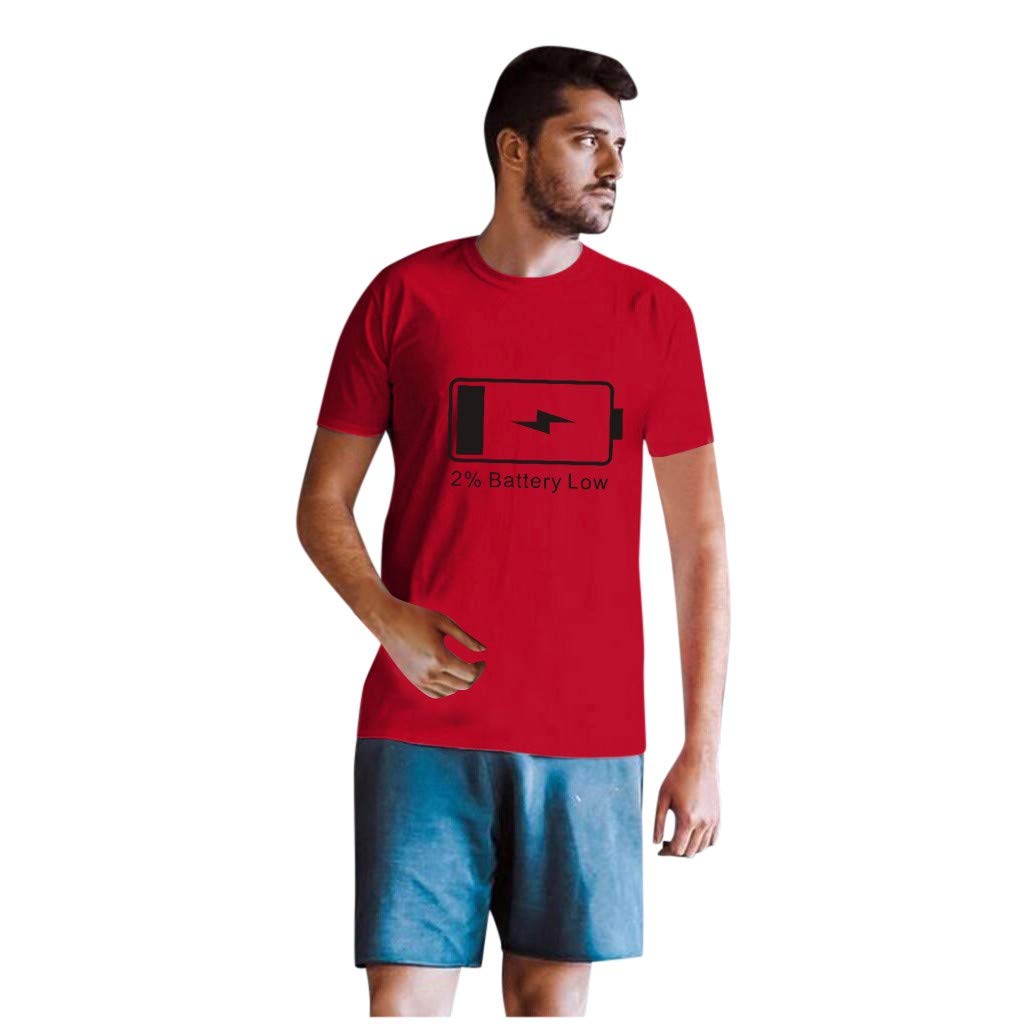 for Women Men Couples Lovers Valentine's Day Short Sleeve Love Letter Print Women # Red T-Shirt