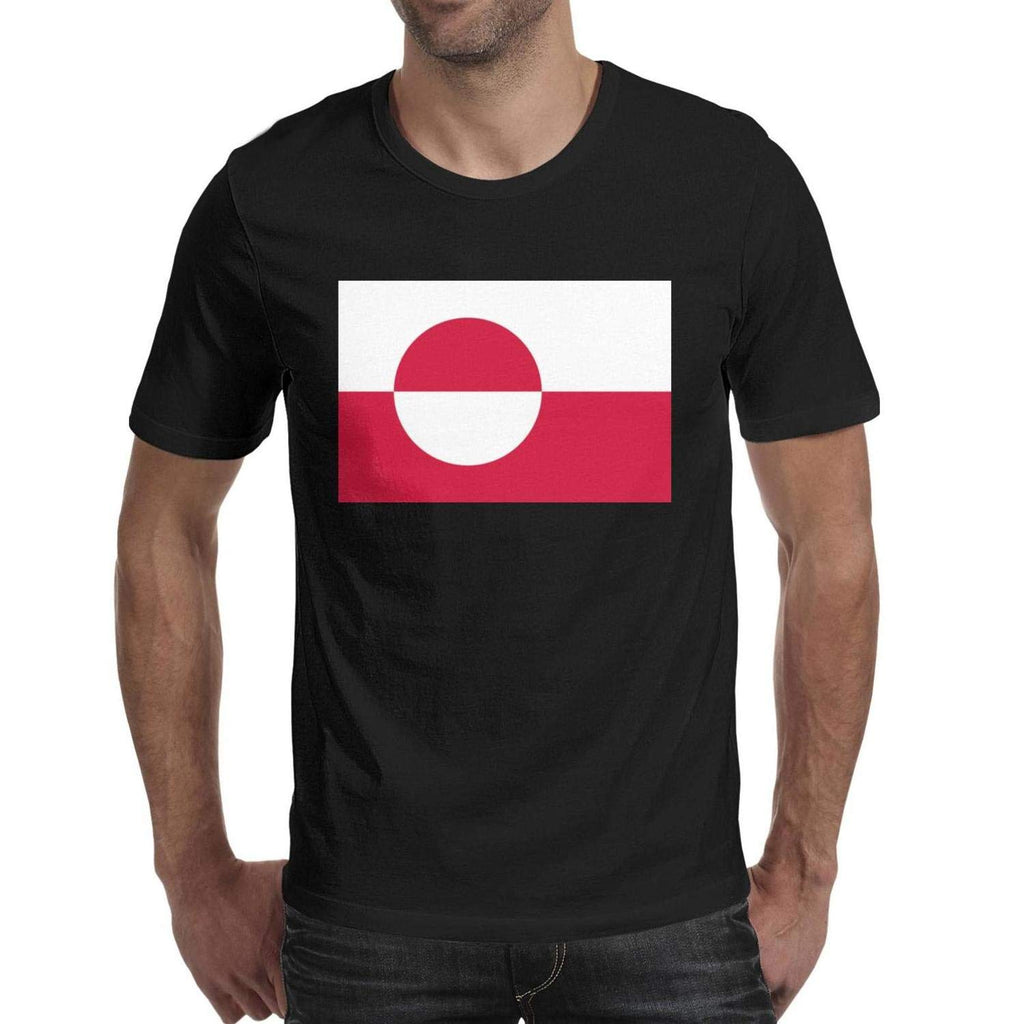 land of Flag Coat of Arms Men's Crew Neck Fashion Short Sleeve Black-120 T-Shirt